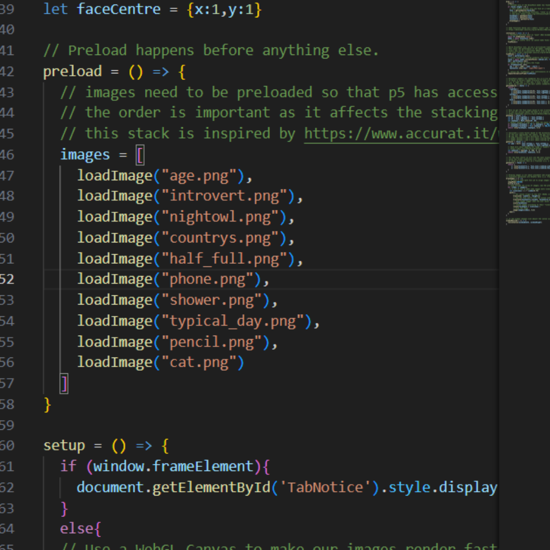 Continue switching around to create a larger space, with one item going down and the symbols moving up, as shown in the example.